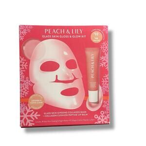 Peach & Lily Glass Skin Gloss & Glow Kit- New In Box - Mask & Lip Gloss